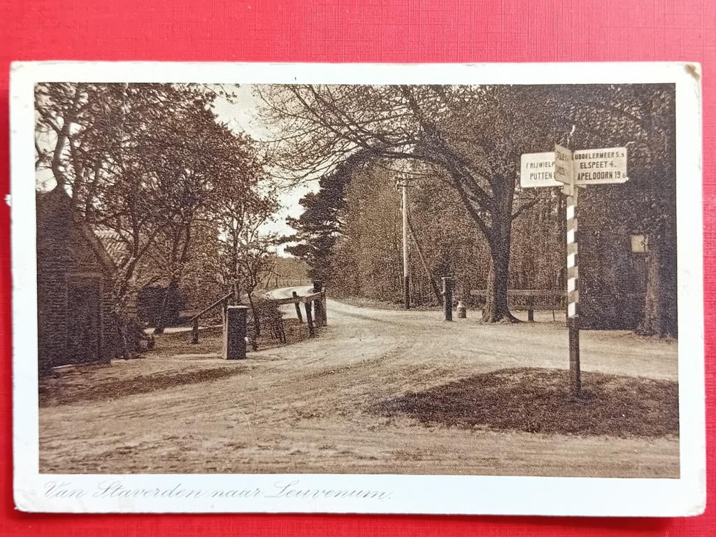 Ansichtkaart van Staverden naar Leuvenum, Ophalen of Verzenden, Voor 1920