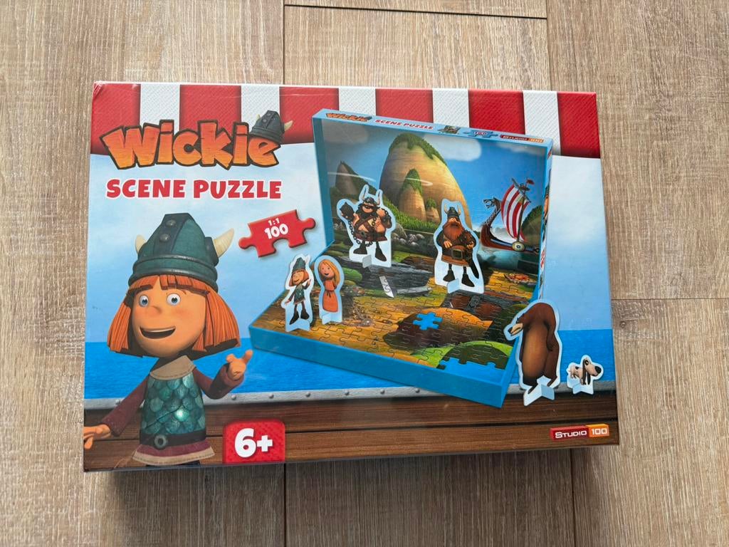 Studio 100 Wickie de Vicking scene puzzel NIEUW, Kinderen en Baby's, Ophalen of Verzenden, Meer dan 50 stukjes, Zo goed als nieuw