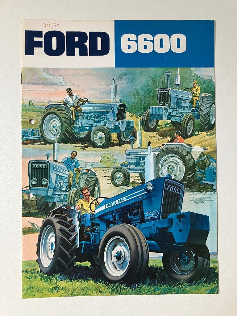 Ford 6600 trekker tractor folder brochure, Ophalen of Verzenden, Gelezen