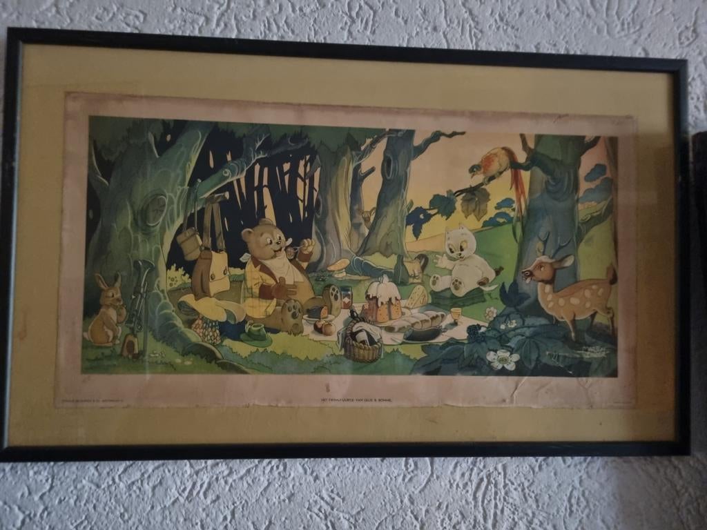 Tom poes Ollie.B.Bommel Picknick in het bos, Ophalen of Verzenden, Natuur en Biologie