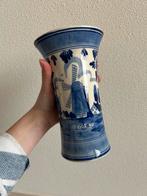Delfts blauw vaas delft blue handpainted molen, Antiek en Kunst, Ophalen of Verzenden