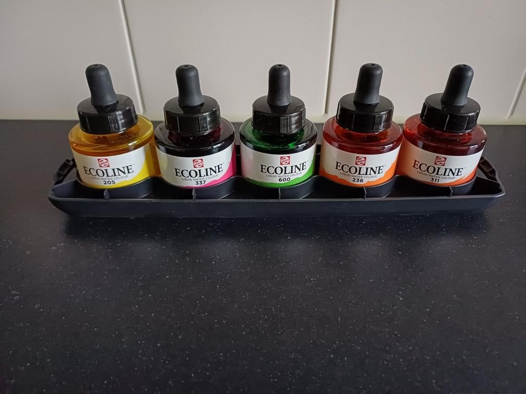 Ecoline 10 verschillende kleuren, zgan, Ophalen of Verzenden, Zo goed als nieuw