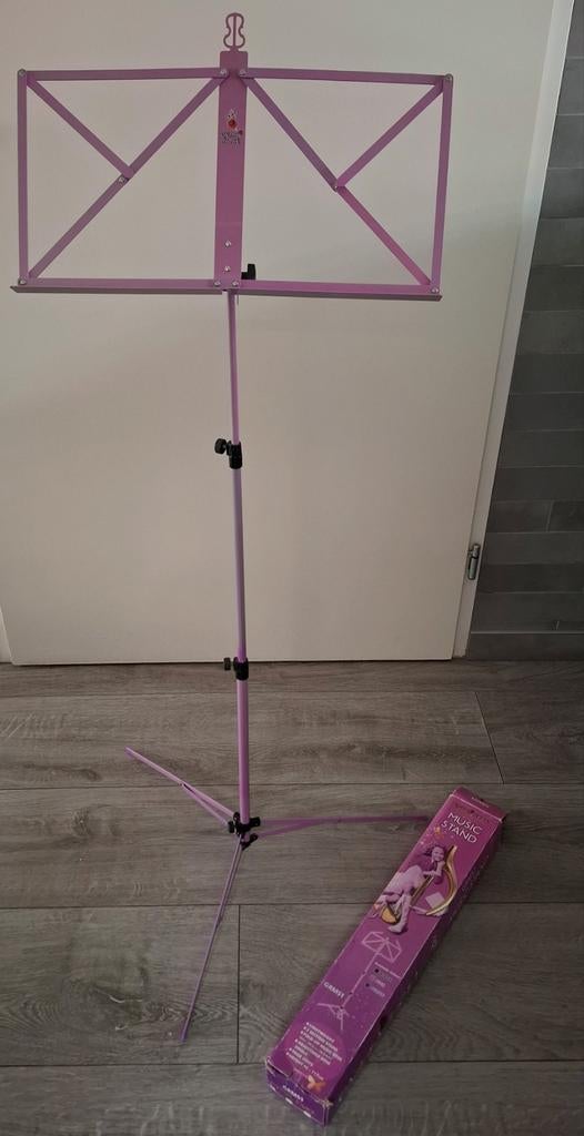 Muziekstandaard roze, Muziek en Instrumenten, Standaards, Ophalen of Verzenden, Gebruikt