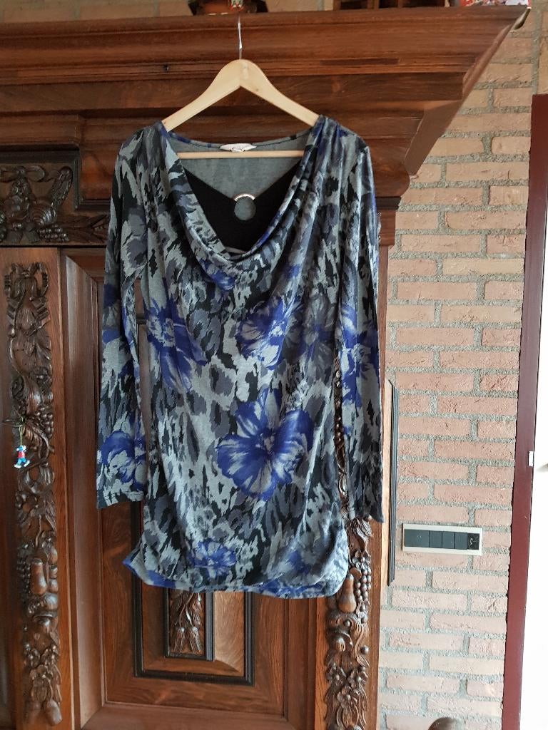 Dames Tuniek Miss Etam, Maat 38/40 (M), Blauw, Ophalen of Verzenden, Zo goed als nieuw