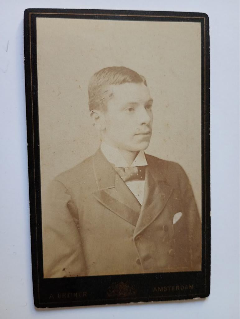 CDV Amsterdam Man, Ophalen of Verzenden, Voor 1940, Gebruikt, Foto