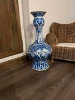 Porceleyne fles grote Delfts blauwe knobbelvaas 57 cm gaaf, Ophalen of Verzenden
