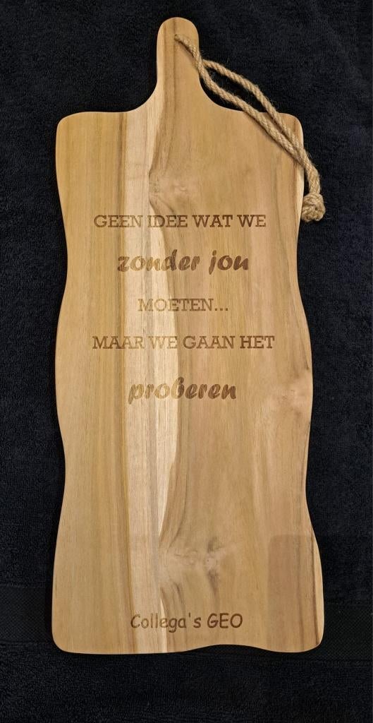 Borrelplank Pensioen, Ophalen of Verzenden, Nieuw