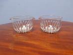 2 Kristallen rinser kommen 19e eeuw., Ophalen of Verzenden