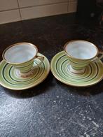 2 x porseleinen kop en schotel, Ophalen of Verzenden
