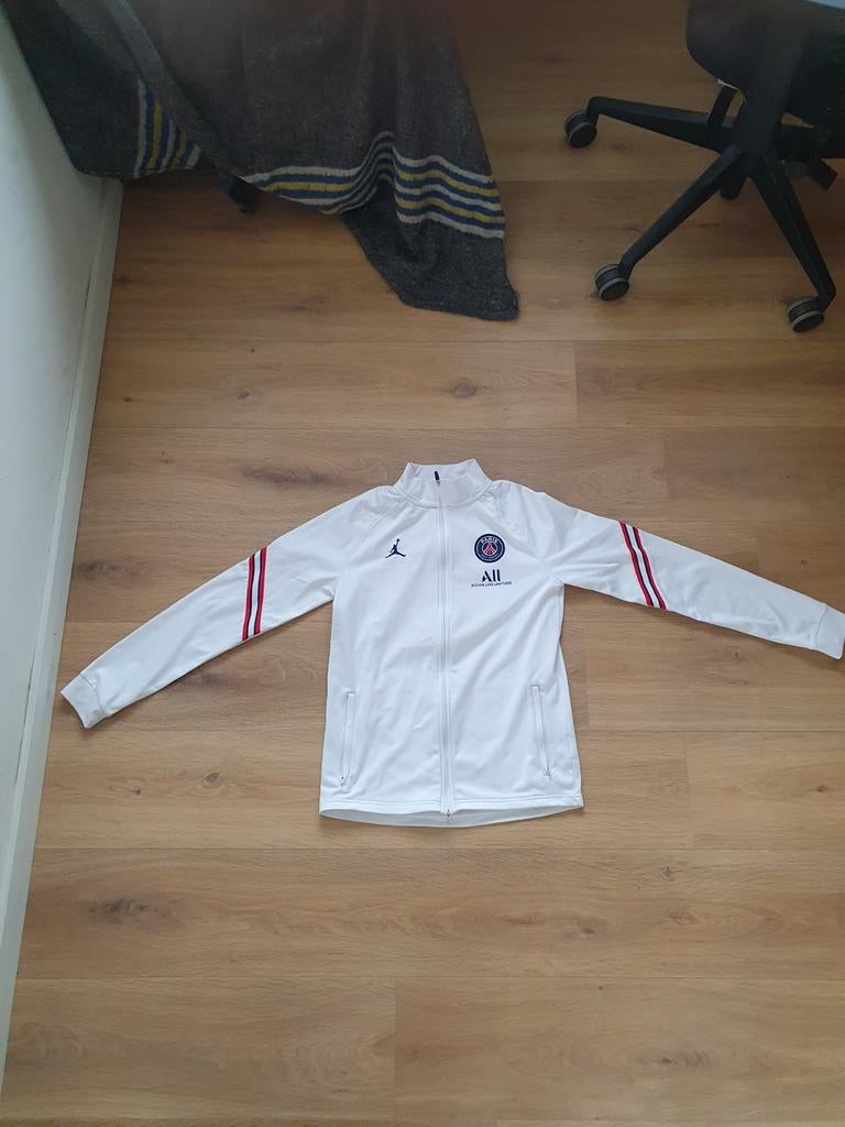 Stijlvol wit PSG trainingspakjack - Maat XL, Kleding | Heren, Sportkleding, Nike Jordan, Wit, Maat 56/58 (XL), Ophalen of Verzenden