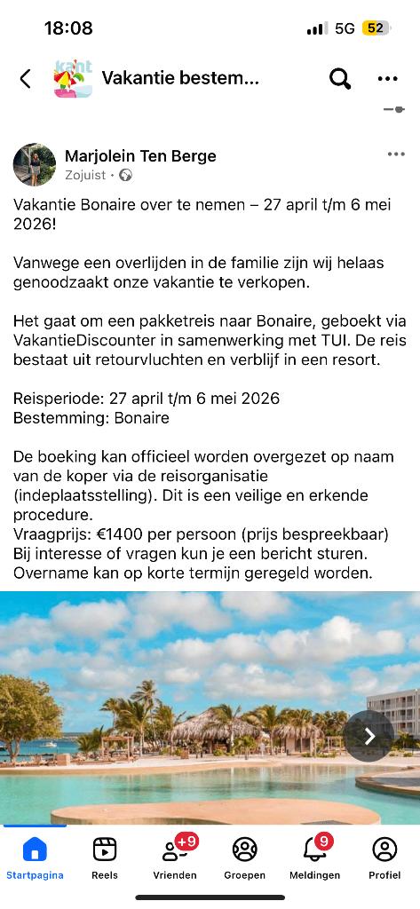 Vakantie Bonaire last minute