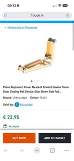 Gouden piano keyboard demper, nieuw in doos, Muziek en Instrumenten, Piano's, Ophalen of Verzenden, Nieuw, Overige kleuren, Overige typen