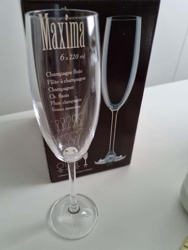 Champagne glazen NIEUW!!, Ophalen of Verzenden, Nieuw