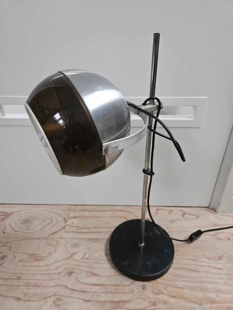 Dijkstra MCM Eyeball tafellamp Space Age, '70 metaal, Antiek en Kunst, Ophalen