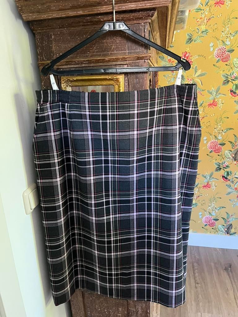 Rok met ruit mt 48, Ophalen, Zwart, Maat 46/48 (XL) of groter, Zo goed als nieuw