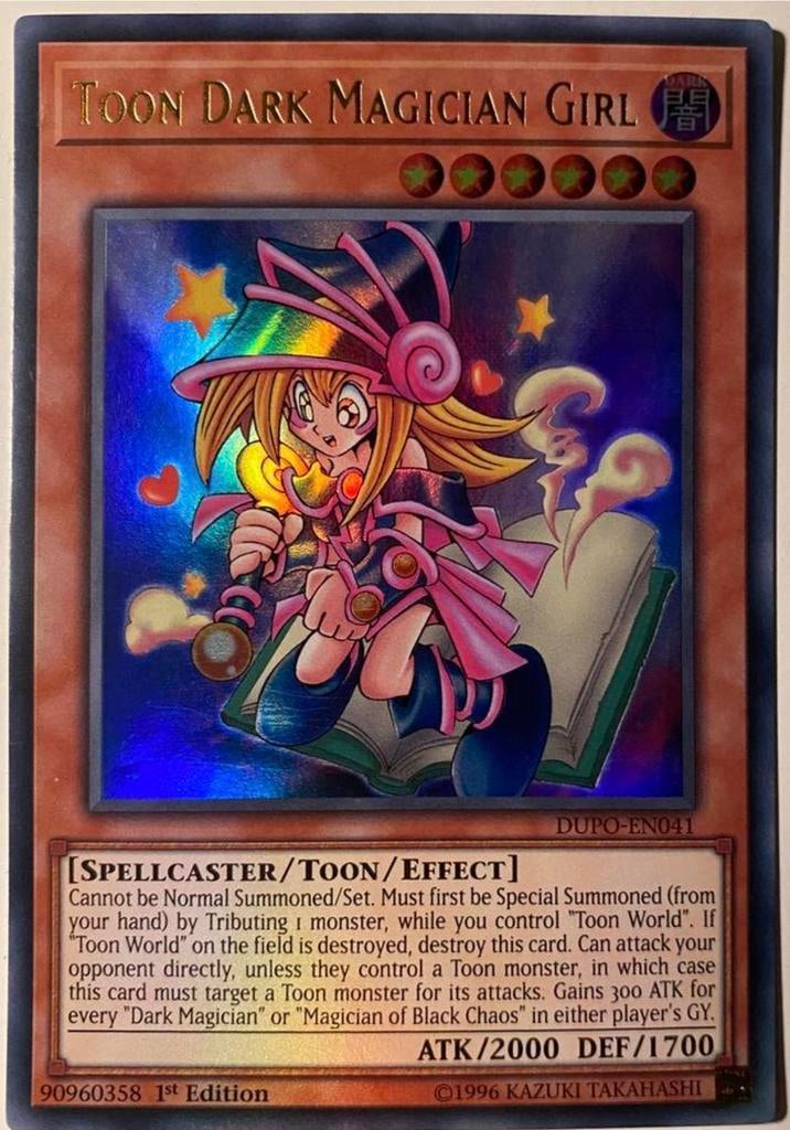 Yu-Gi-Oh! Toon Dark Magician Girl DUPO 1st Edition !, Hobby en Vrije tijd, Verzamelkaartspellen | Yu-gi-Oh!, Ophalen of Verzenden