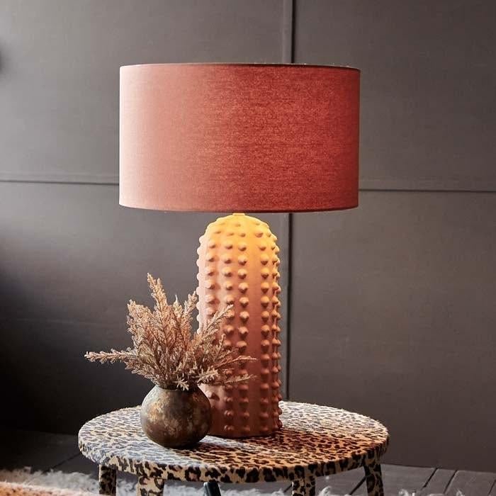 Prachtige Terracotta Tafellamp van Maynard!, Huis en Inrichting, Lampen | Tafellampen, Ophalen of Verzenden, Zo goed als nieuw