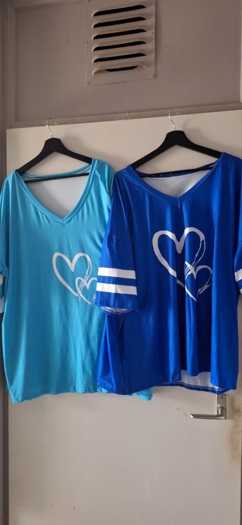 4 nieuwe t-shirts 5 X XL, Kleding | Dames, Grote Maten, Ophalen of Verzenden, Nieuw, Shirt of Top