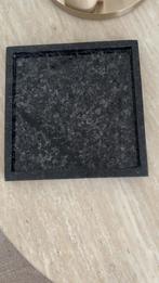 Stijlvol Marmer Plateau - Zwart Graniet Look, Ophalen, Schaal, Zo goed als nieuw, Rechthoekig