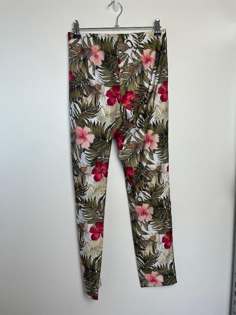 Seductive Sabrina legging broek 34 tropical print bloemen, Kleding | Dames, Broeken en Pantalons, Seductive, Ophalen of Verzenden