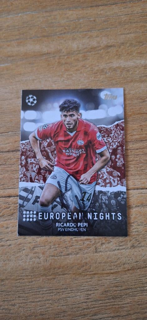 Topps trading card met handtekening; Ricardo Pepi #5 PSV, Ophalen of Verzenden, Nieuw, PSV, Spelerskaart