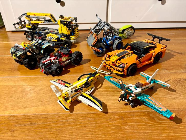 9 Lego Technic sets, Kinderen en Baby's, Speelgoed | Duplo en Lego, Gebruikt, Lego, Complete set, Ophalen of Verzenden