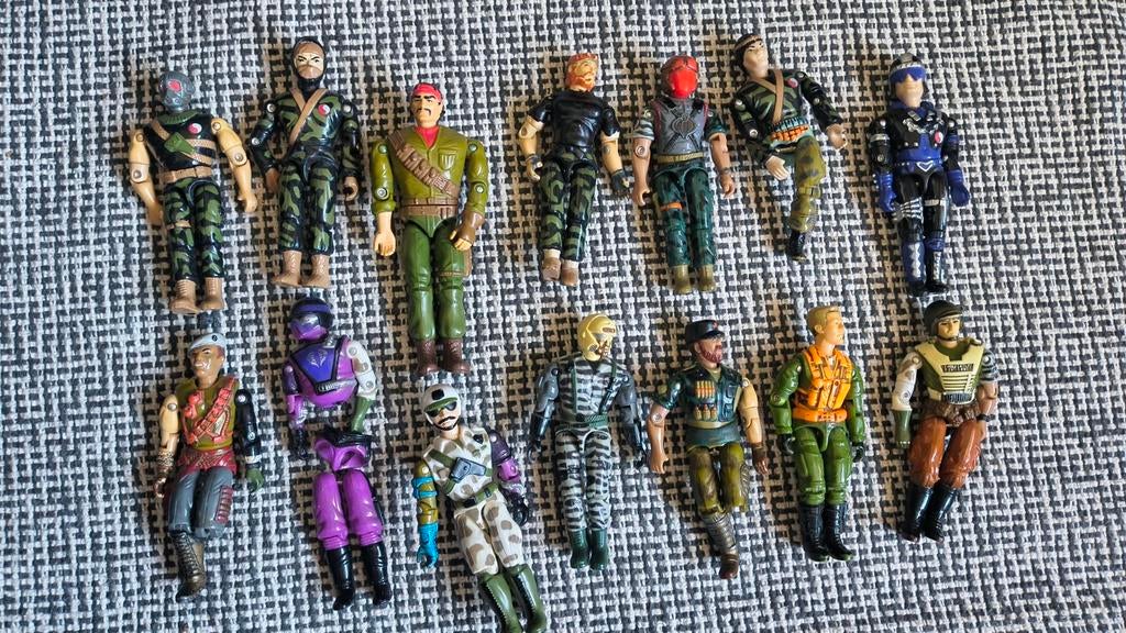 GI Joe actiefiguren set - vintage en gemengd, Kinderen en Baby's, Speelgoed | Actiefiguren, Ophalen of Verzenden, Gebruikt