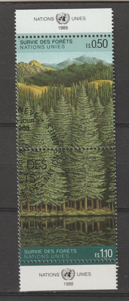 TSS Kavel 1510159 VN Geneve PF minr 165-166 paar bos bomen, Ophalen, Overige landen, Postfris