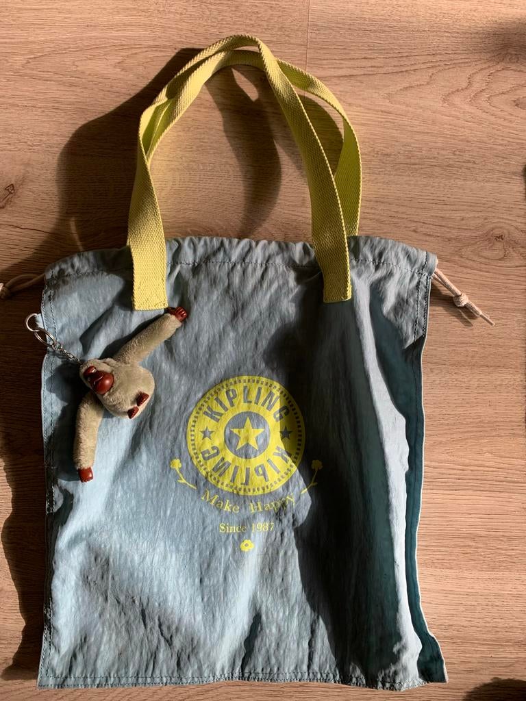 Kipling tasje met aapje, Ophalen of Verzenden, Gebruikt, Overige kleuren, Shopper