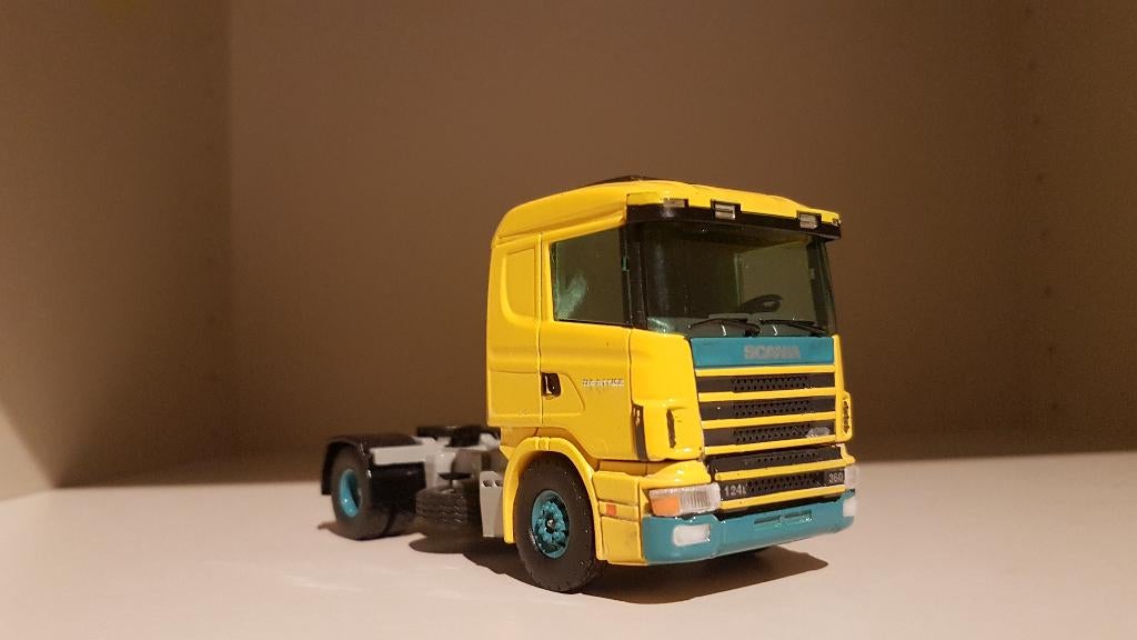 Scania De Rijke, Hobby en Vrije tijd, Modelauto's | 1:50, Ophalen of Verzenden, Zo goed als nieuw, Bus of Vrachtwagen, Tekno