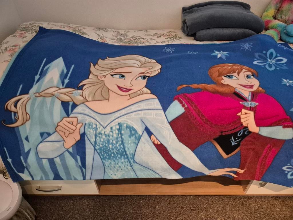 Deken frozen kinderbed 150 breed,200 lang, Ophalen of Verzenden, 180 cm of meer, 70 tot 85 cm