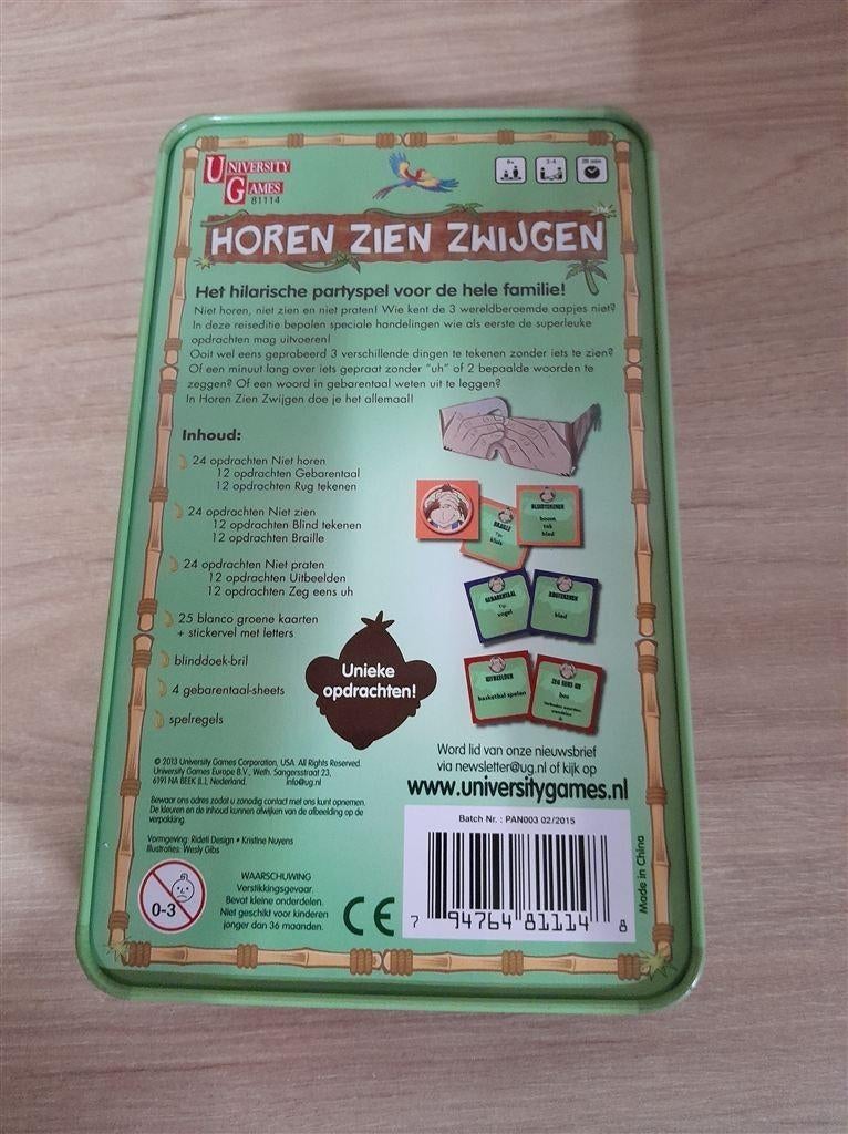 horen zien zwijgen in blik - s4773, Verzenden, Zo goed als nieuw