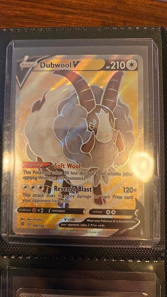 Pokémon kaart Dubwool V fullart Rebble Clash 188/192, Ophalen of Verzenden