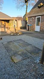 6 Antraciet Terrastegels 80x80 cm - Zelf Ophalen, Tuin en Terras, Ophalen, Gebruikt, 5 tot 10 m², Beton