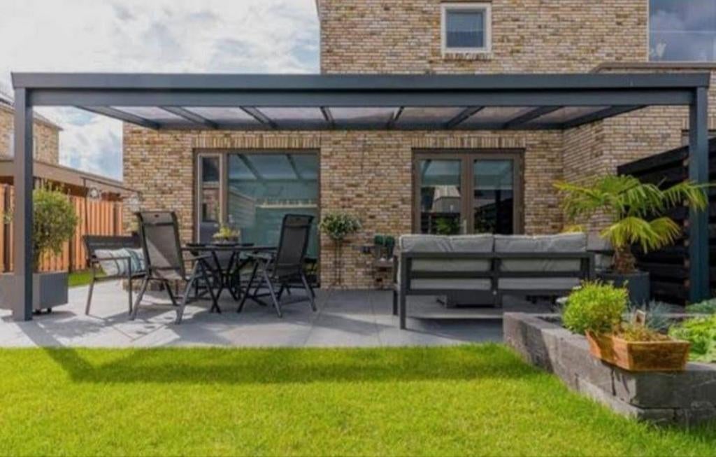 Veranda overkapping met glazen schuifwanden, Tuin en Terras, Overkappingen, Ophalen, Nieuw, Veranda