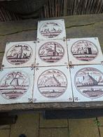 antieke Delftse tegels--plateelbakkerij 1800--mooie staat--, Ophalen of Verzenden