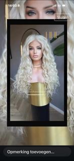 Lange blonde krullende pruik, Ophalen of Verzenden, Gebruikt, Pruik of Haarverlenging