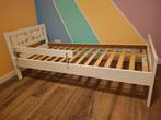 Kritta peuterbed IKEA met matras, beschermer en hoeslakens, 70 tot 85 cm, 140 tot 160 cm, Zo goed als nieuw, Ophalen