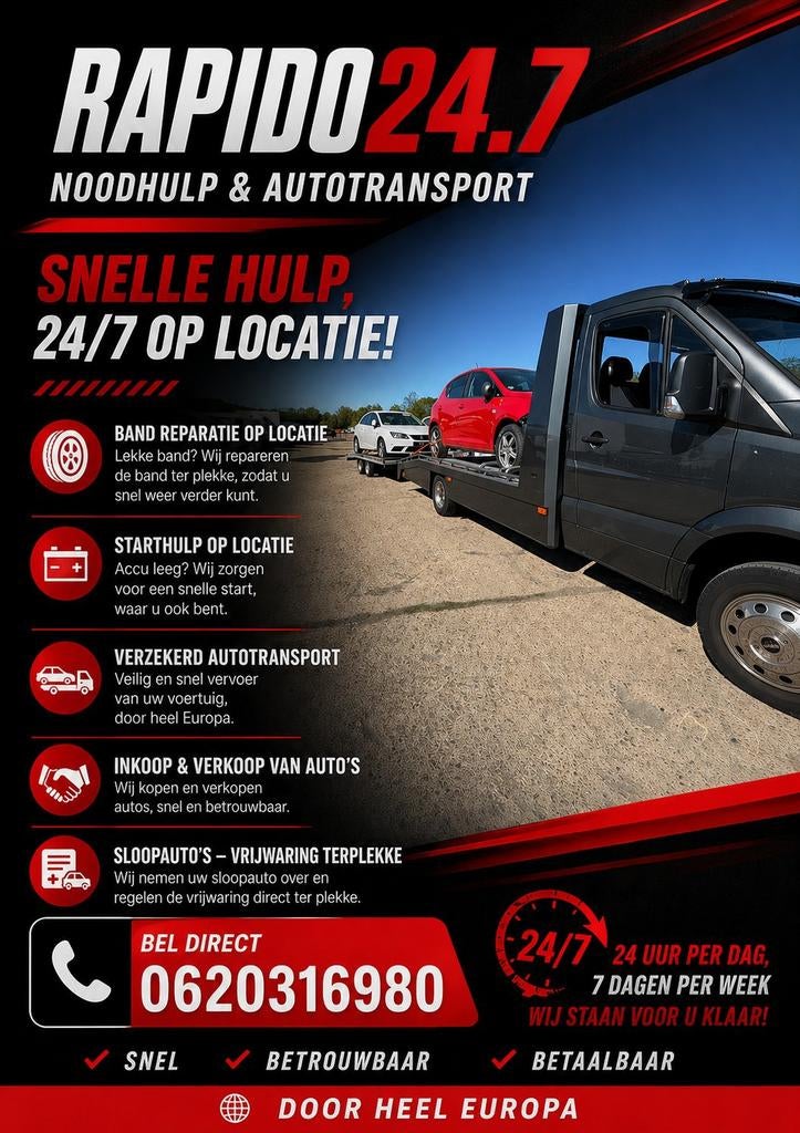 Autotransport pechhulp dienst, Ophalen of Verzenden