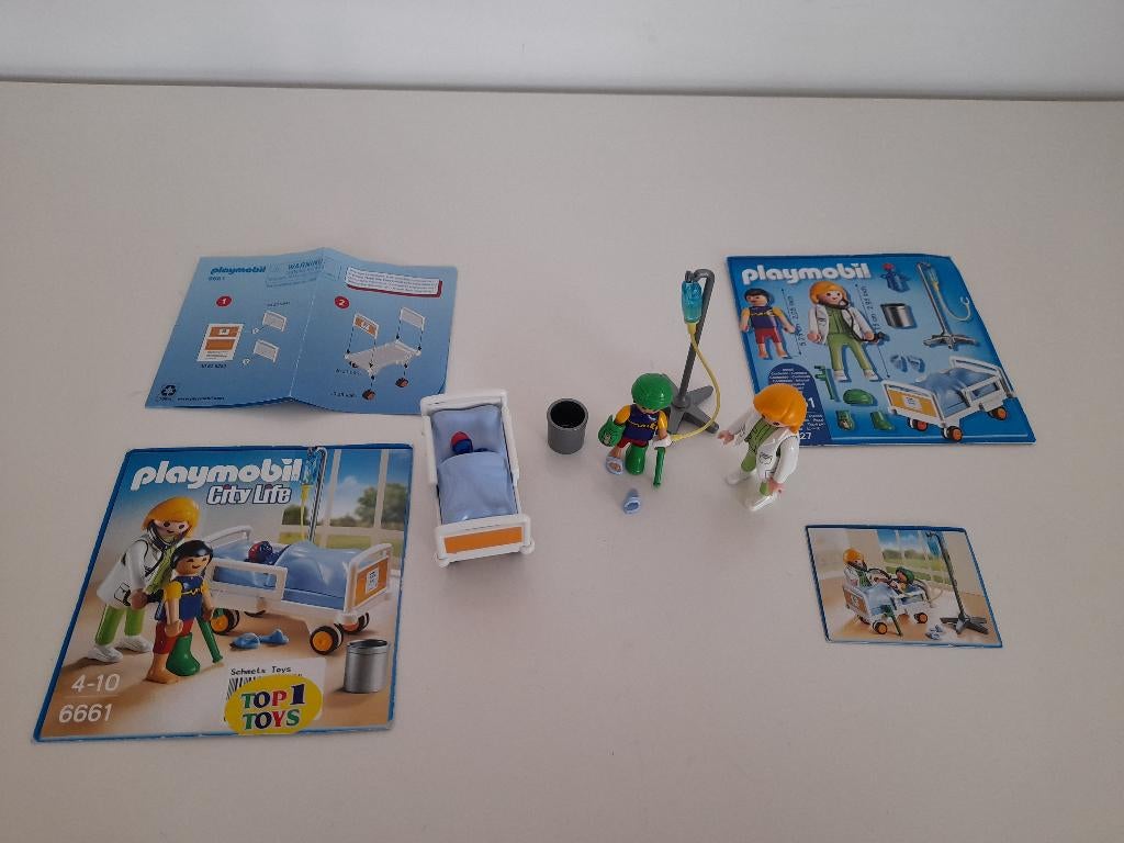 Playmobil City Life Ziekenhuiskamer met arts 6661, Ophalen of Verzenden, Zo goed als nieuw, Complete set