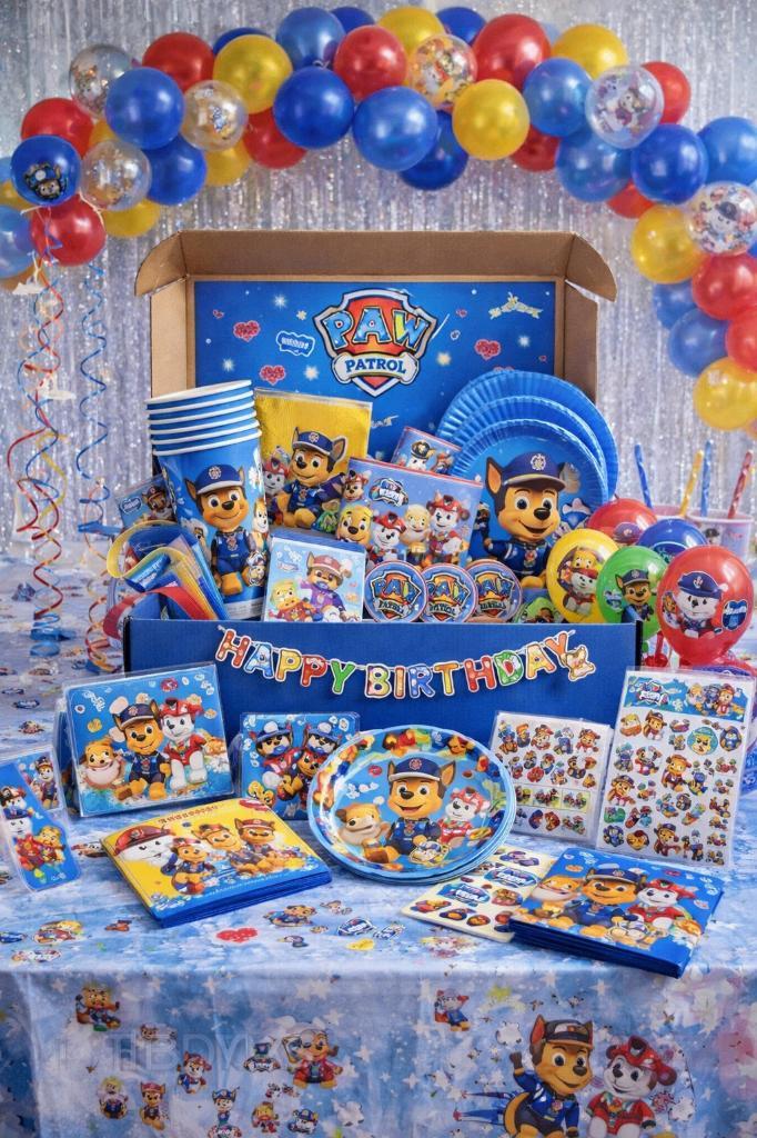 Paw Patrol Kinderfeest Pakket – compleet feestje!, Hobby en Vrije tijd, Feestartikelen, Nieuw, Versiering, Verjaardag, Ophalen of Verzenden