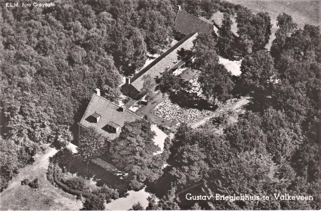 Valkenveen - Luchtfoto, Verzenden, 1940 tot 1960, Gelopen, Noord-Holland