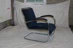 Vintage Jaren '50 Paul Schuitema D3 Fauteuil Blauw Corduroy, Minder dan 75 cm, Zo goed als nieuw, Bestaat niet meer, N.v.t.