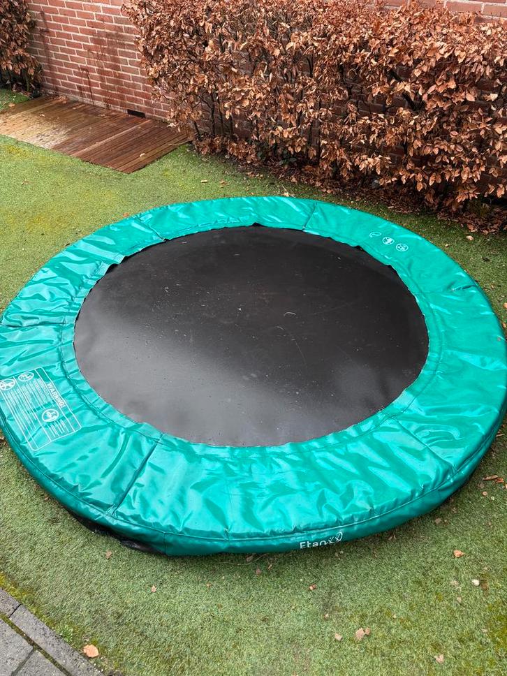 Etan Inground Trampoline Rond 240 cm - Gebruikt, Kinderen en Baby's, Speelgoed | Buiten | Trampolines, Gebruikt, Ophalen