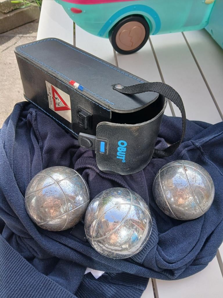 Obut Petanque hoes  Ballen Set naamloos  met Draagtas, Ophalen of Verzenden, Gebruikt