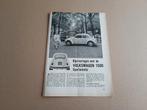 Auto Test (uit oud tijdschrift) Volkswagen Kever 1500 (1968), Verzenden, Gelezen, Volkswagen