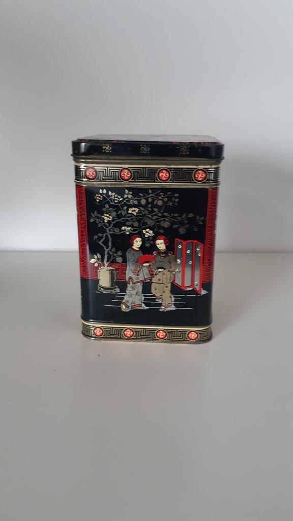 Vintage theeblik, Verzamelen, Blikken, Ophalen of Verzenden, Gebruikt, Overige