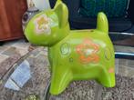 Spaarpot groene hond, Ophalen of Verzenden, Gebruikt, Steen, Aardewerk of Keramiek, Dier