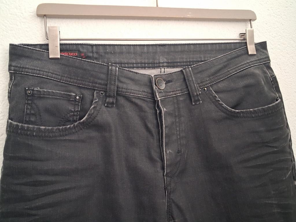 Pascucci Jeans W36 L34 - Zwart/Grijs, W36 - W38 (confectie 52/54), Zwart, Ophalen of Verzenden, Pascucci