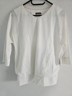 witte shirt met V-hals, Maat 38/40 (M), Wit, Ophalen of Verzenden, Lange mouw